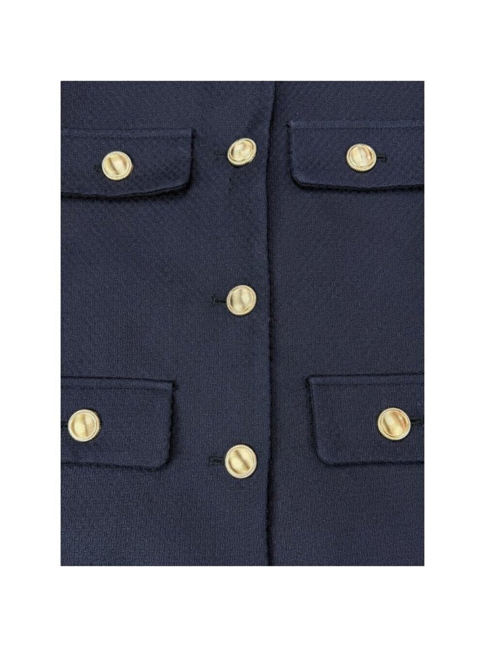 Zara Round-Neck Blazer Navy - Picture 7 of 8